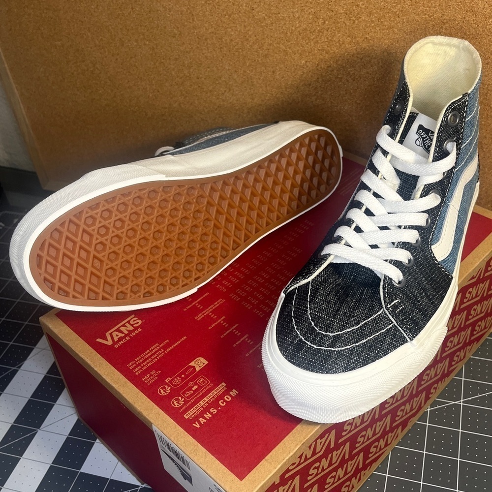 - Vans Sk8-high tapered
‘Threaded denim
brand new
🔥 - Picture 7 of 11